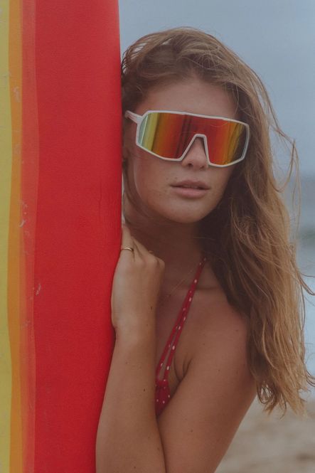 Hovedbilde Blublocker T2 Sunmask Matte White Rainbow Mirror ...