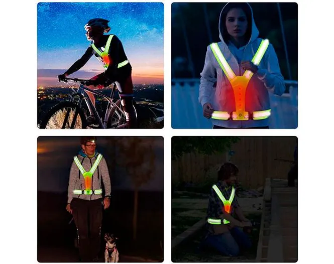 Hovedbilde Japcell Refleksvest med lys