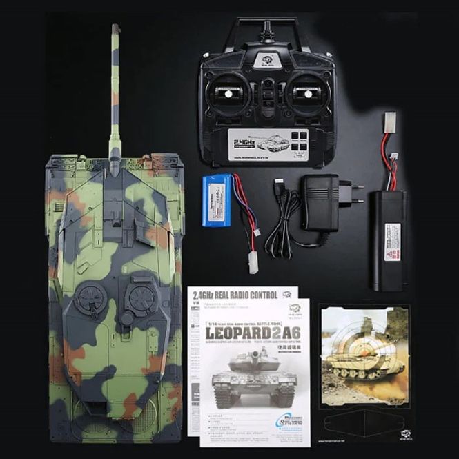 Hovedbilde Battle Tank 1:16 - Leopard 2 A6 - Airgun & IR