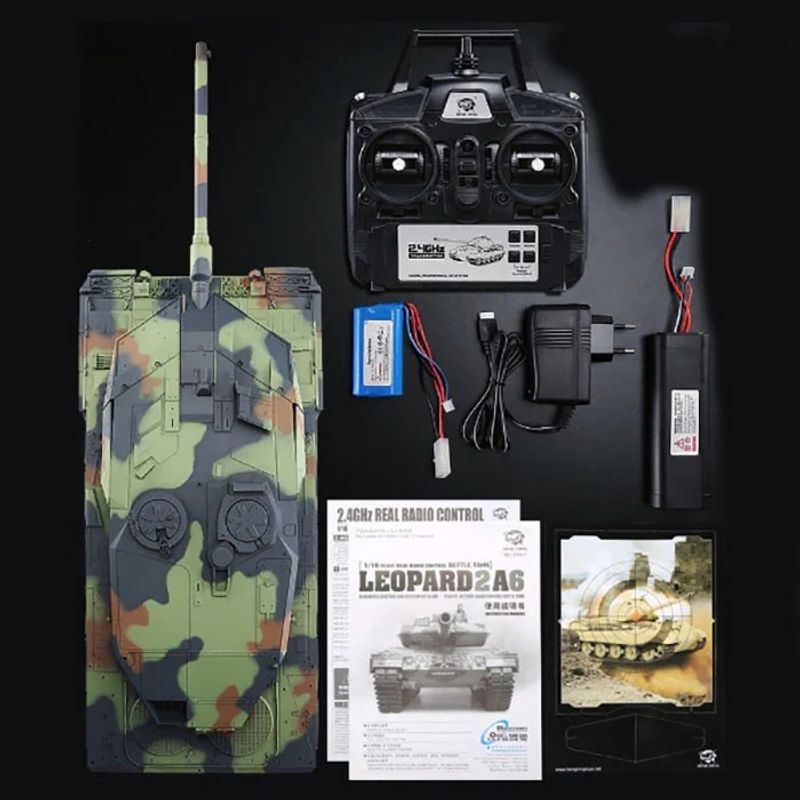 Battle Tank 1:16 - Leopard 2 A6 - Airgun & IR