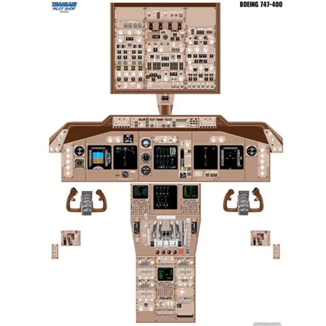 Hovedbilde Plakat 747-400 Cockpit