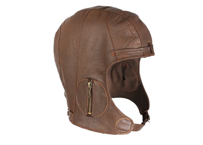 Hovedbilde Pilot Leather Helmet/skinnhjelm Brown WWII Model