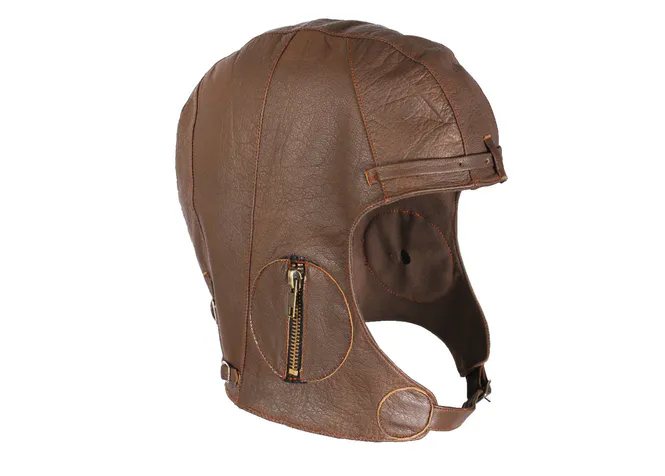 Hovedbilde Pilot Leather Helmet/skinnhjelm Brown WWII Model