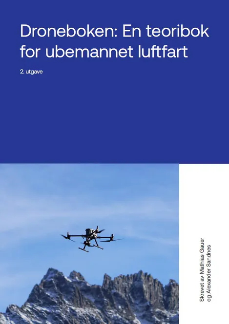 Hovedbilde Droneboken - en teoribok for ubemannet luftfart 
