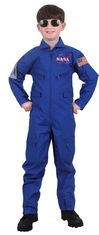 Flydress Barn NASA Blå
