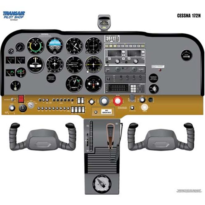Hovedbilde Plakat Cessna 172 Cockpit