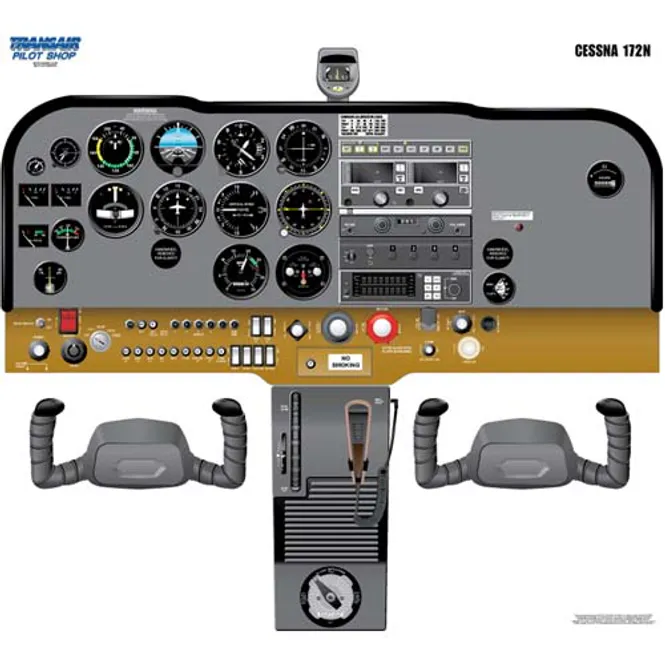Hovedbilde Plakat Cessna 172 Cockpit