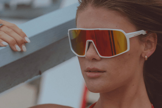 Hovedbilde Blublocker T2 Sunmask Matte White Rainbow Mirror ...