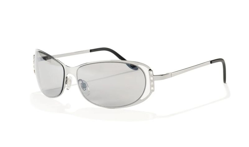 Blublocker Aria in Silver with Rhinestones 1310